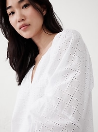 Puff-Sleeve Mini Dress