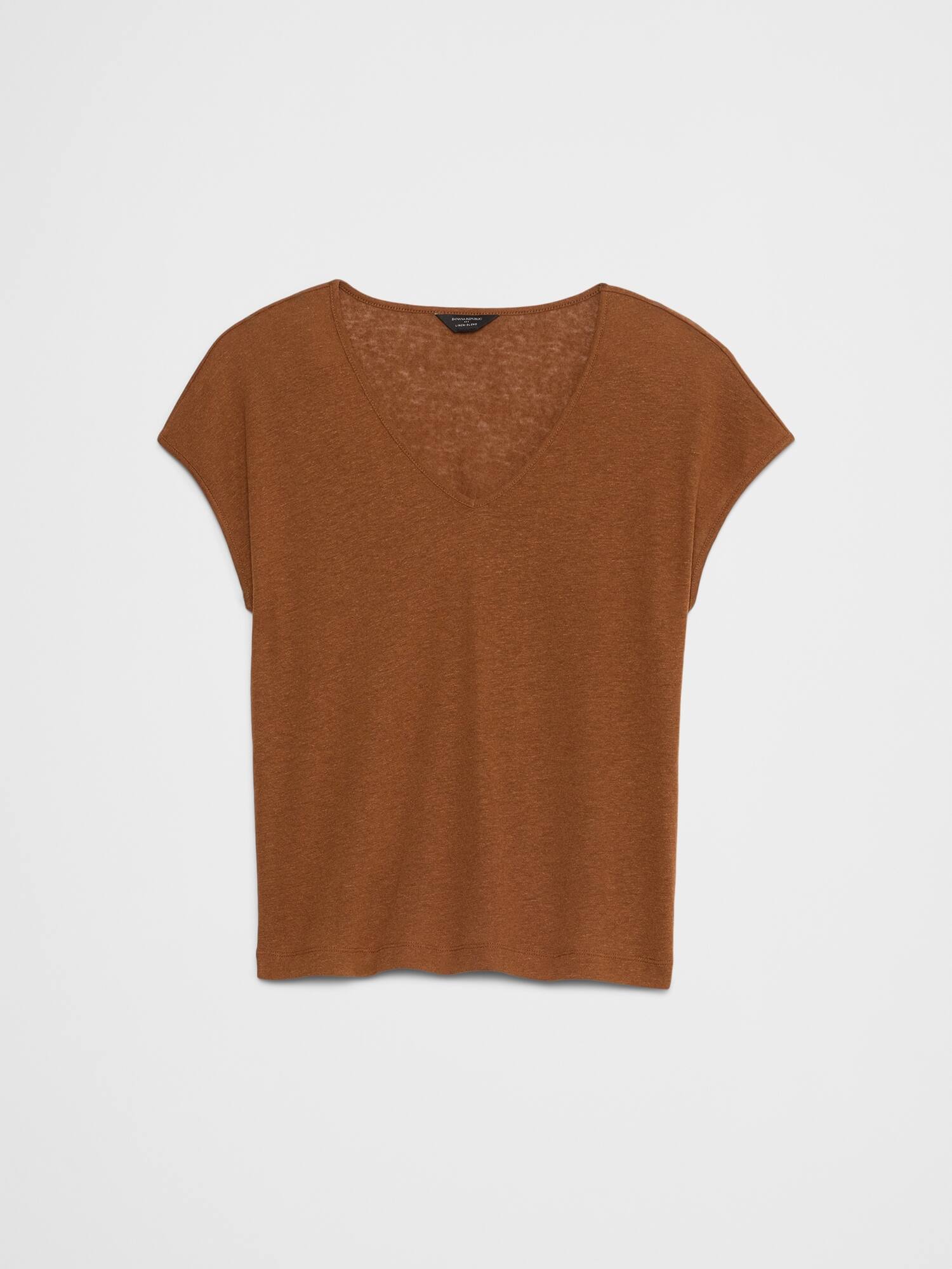 Linen-Blend Top