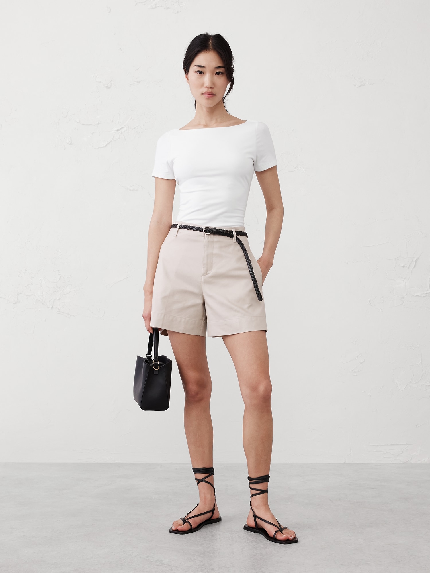 Soft Stretch Open-Back Top