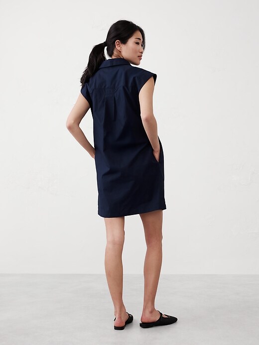 Poplin Utility Mini Shirtdress