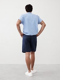 7" Linen-Blend Deck Short