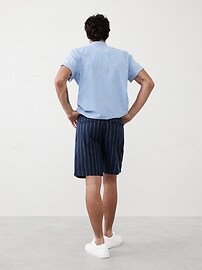 7" Linen-Blend Deck Short