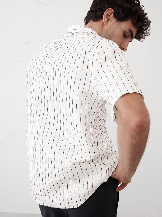 Slim Linen-Blend Shirt