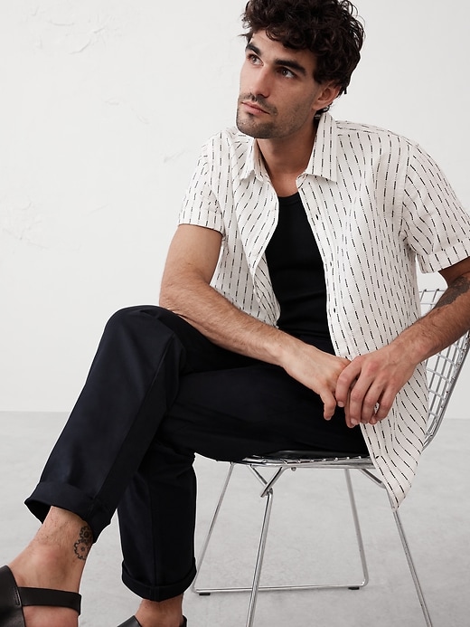 Slim Linen-Blend Shirt
