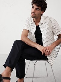 Slim Linen-Blend Shirt