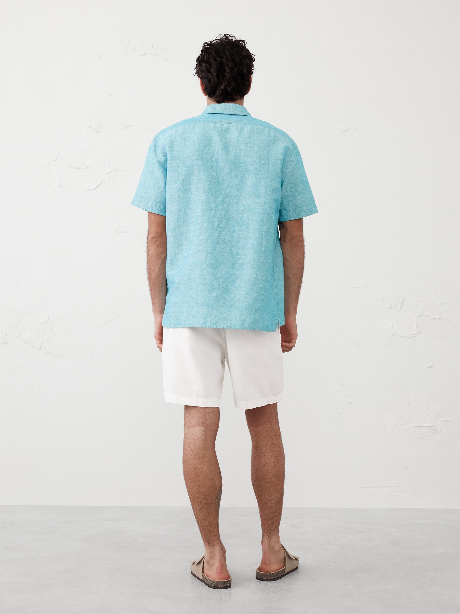 Linen-Blend Resort Shirt