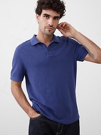 Cotton Monogram Pique Polo | Banana Republic Factory