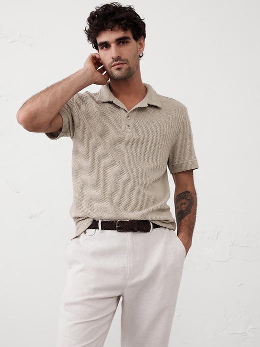 alors paris　アロー　Polo shirt　Nectar　Banane Crochet Polo | Banana Republic Factory