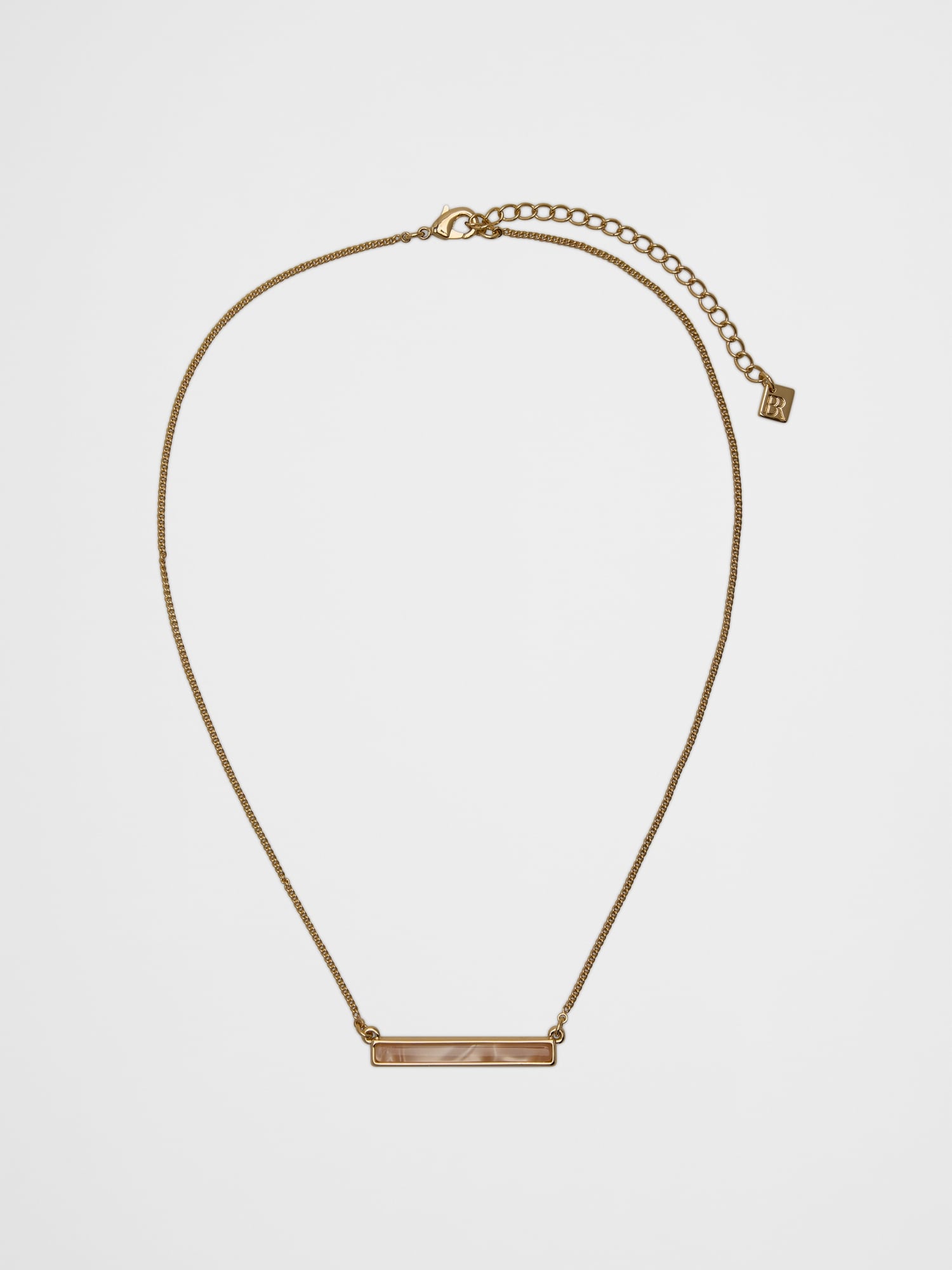 Mother of Pearl Bar Necklace