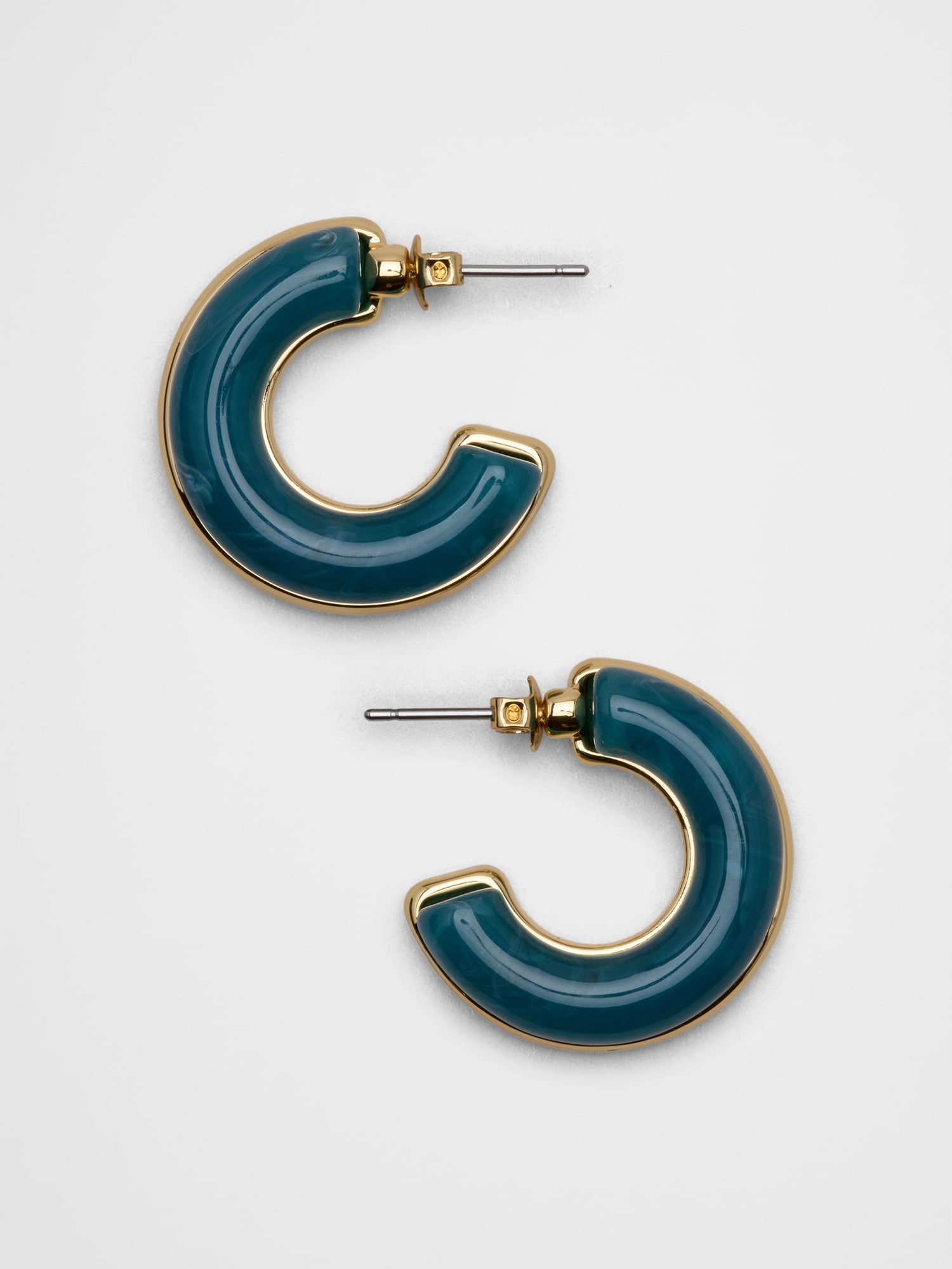 Resin Round Earrings