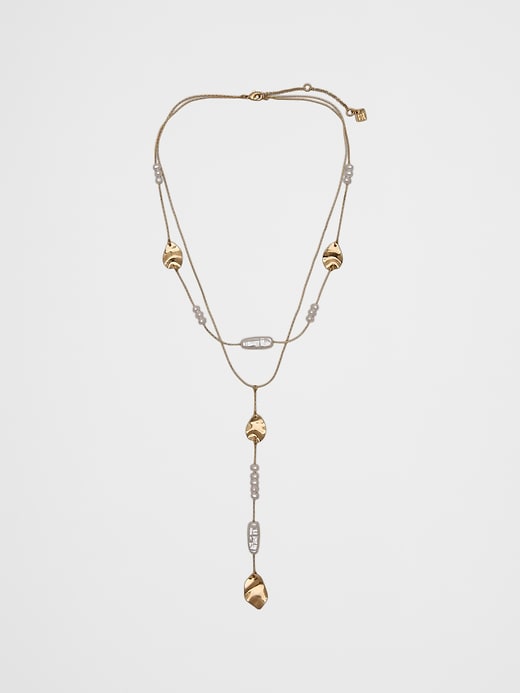 Pearl Metal Necklace