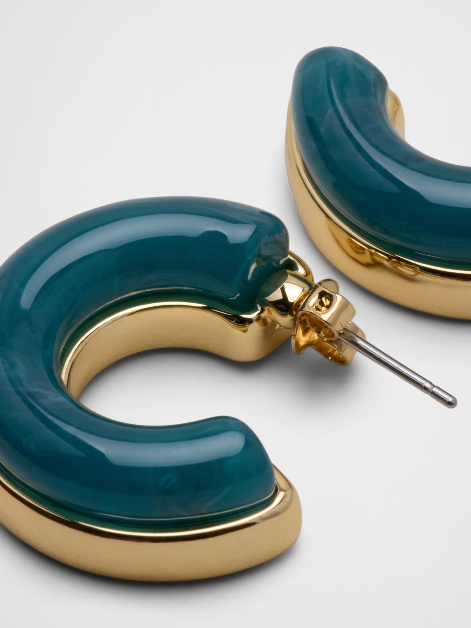 Resin Round Earrings