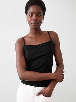 【B7】smooth stretch cami blouse Signature Camisole