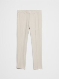 Tailored-Fit Khaki Seersucker Suit Trouser