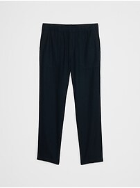 Linen-Blend Pull-On Pant
