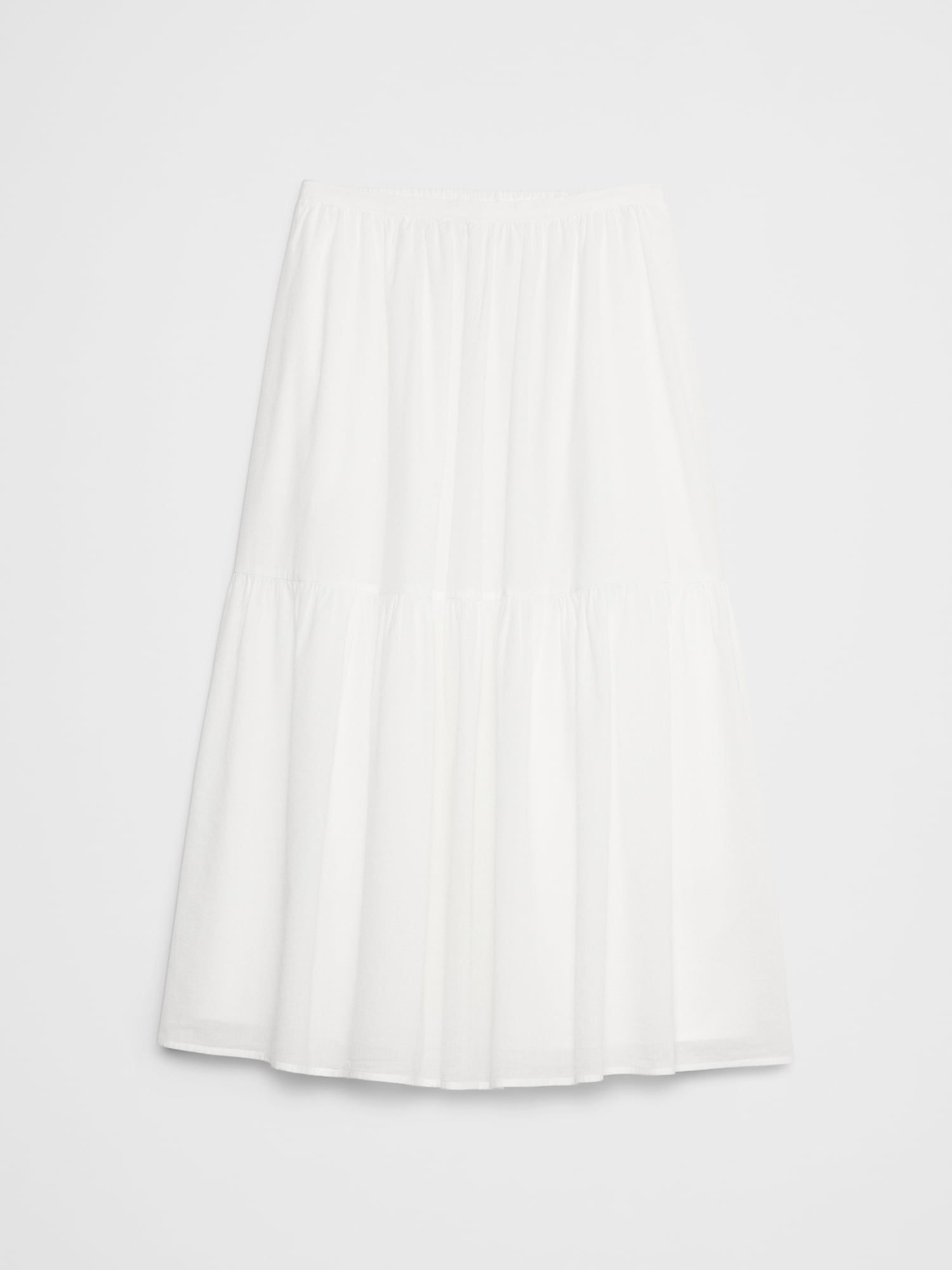 Voile Tiered Midi Skirt