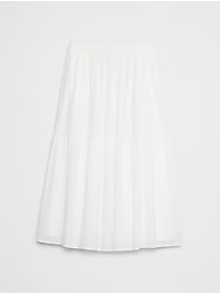 Voile Tiered Midi Skirt