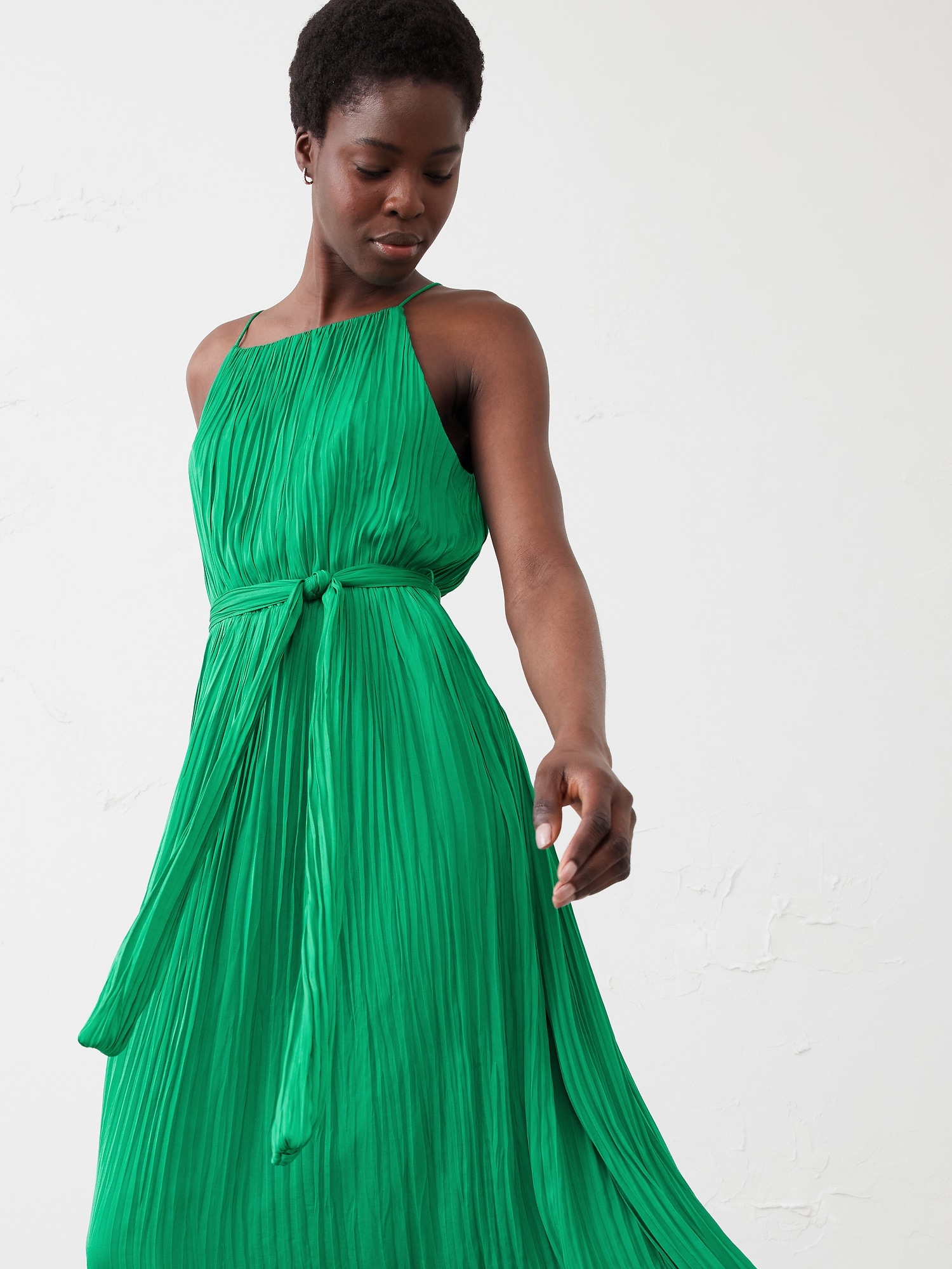 Fine-Gathers Maxi Dress