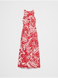 Halter-Neck Midi Dress