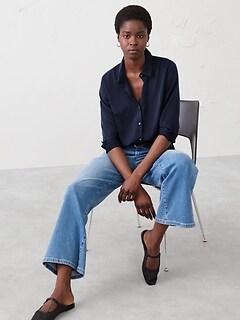 BANANA REPUBLIC ベロアシャツ MブラックVINTAGE BANANA REPUBLIC ベロアシャツ MブラックVINTAGE｜Yahoo!フリマ