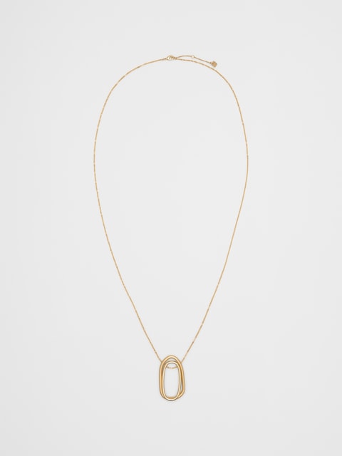 Organic Shape Pendant Necklace