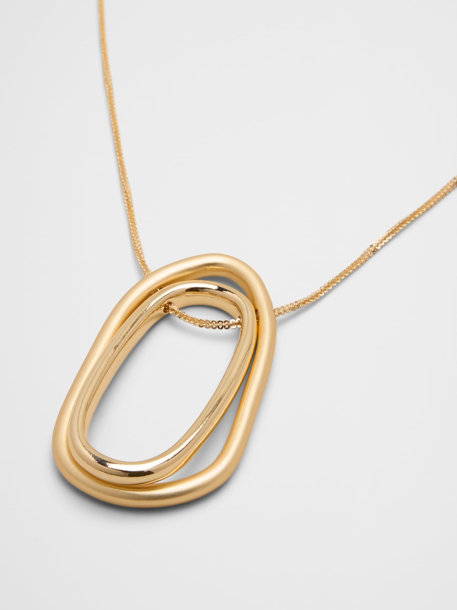Organic Shape Pendant Necklace