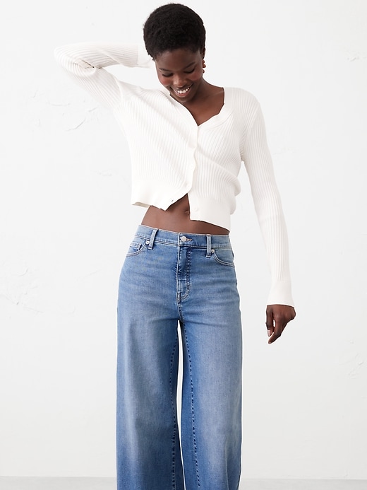 Wide-Leg High-Rise Jean