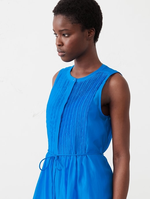 knee length dresses for ladies Philippa Pintuck Mini Dress – MESTIZA NEW YORK main image 0