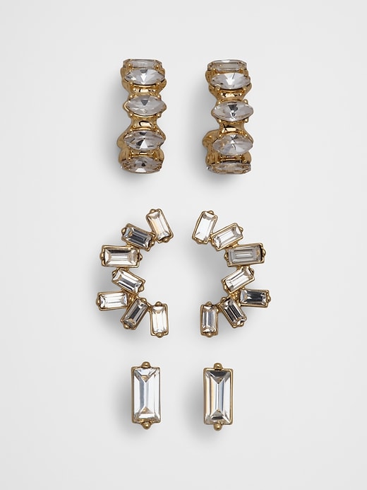 Cubic Zirconia Studs (3 Pack)