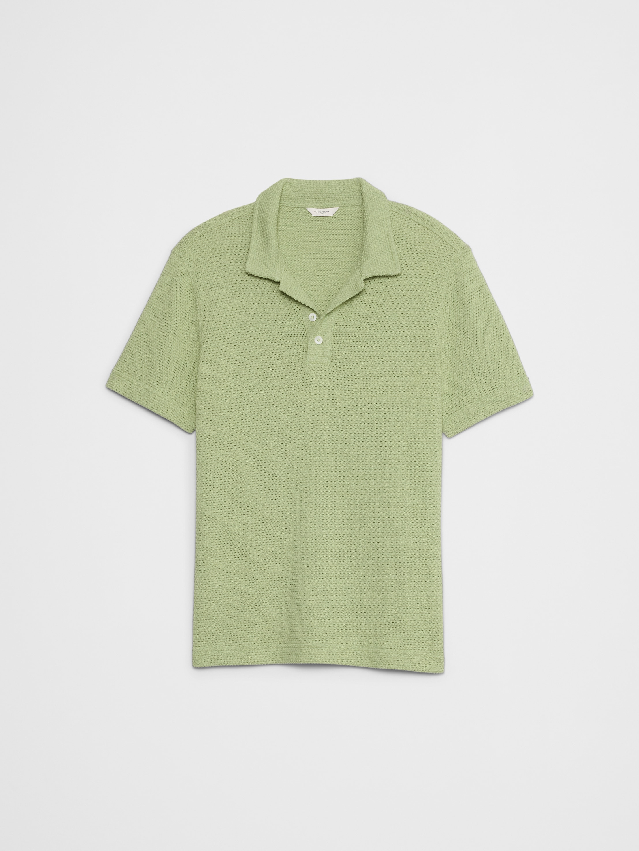 トップス SOFTHYPHEN CROCHET KNIT POLO SOFTHYPHEN（ソフトハイフン）の「CROCHET KNIT POLO SHIRT