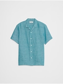 Linen-Blend Resort Shirt