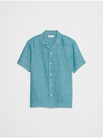 Standard Fit Linen-Blend Resort Shirt