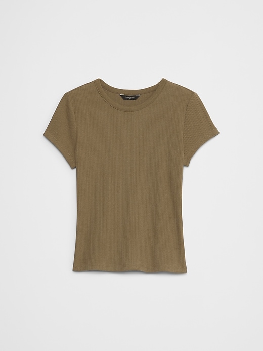 Variegated Ribbed T-Shirt | Banana Republic Factory