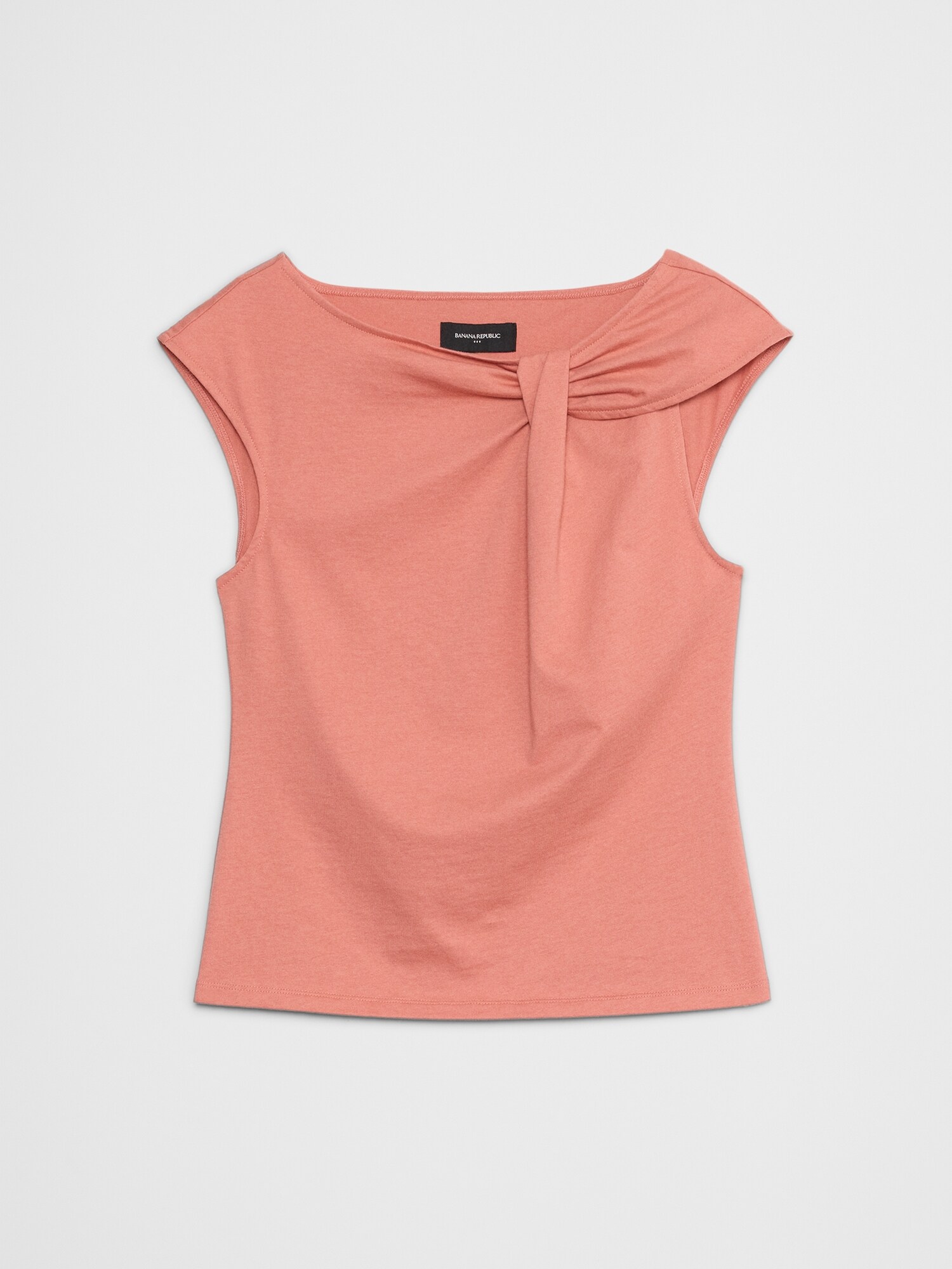 Premium Cotton Twist Shoulder Top