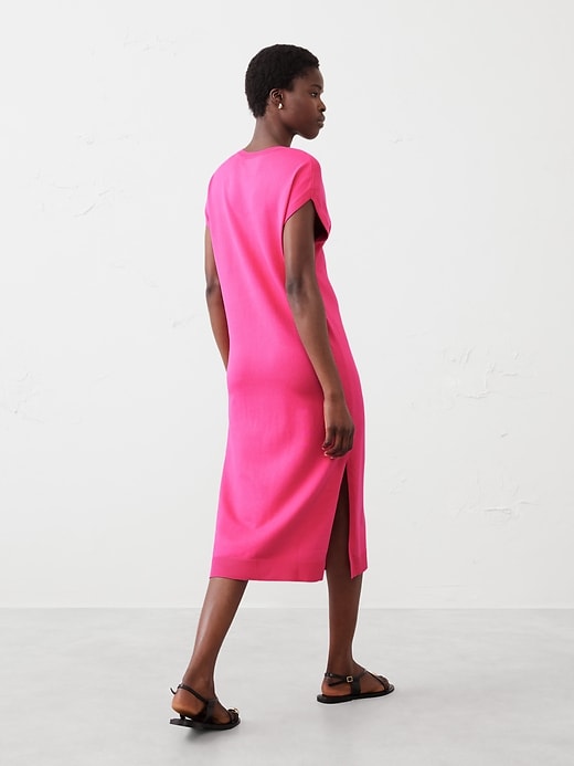 Column Midi Sweater Dress