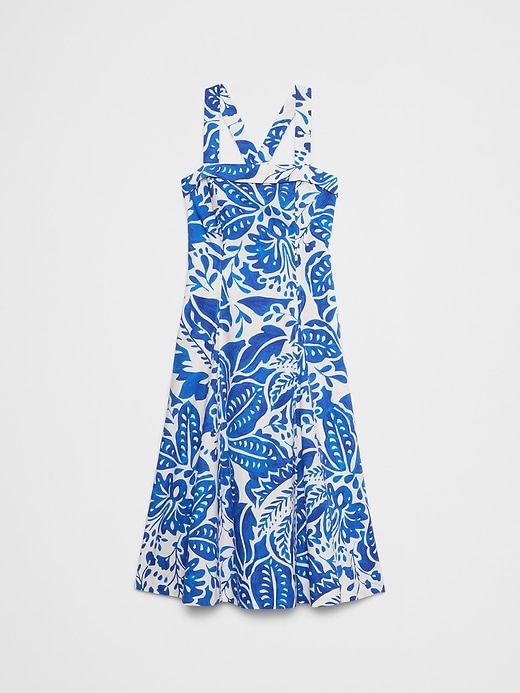 Banana Republic ★ 涼しげな一着 Poplin Cross-Back ドレス Poplin Cross-Back Midi Dress | Banana Republic Factory