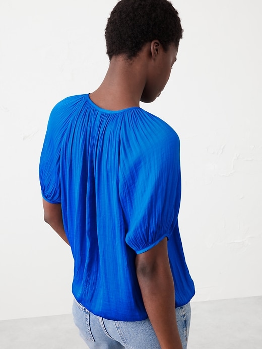 Crushed Pleated Top