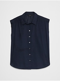 Soft Gathered Voile Shirt