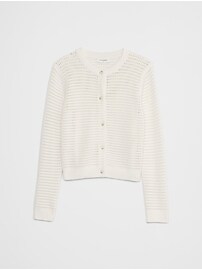 Open Stitch Cardigan Sweater