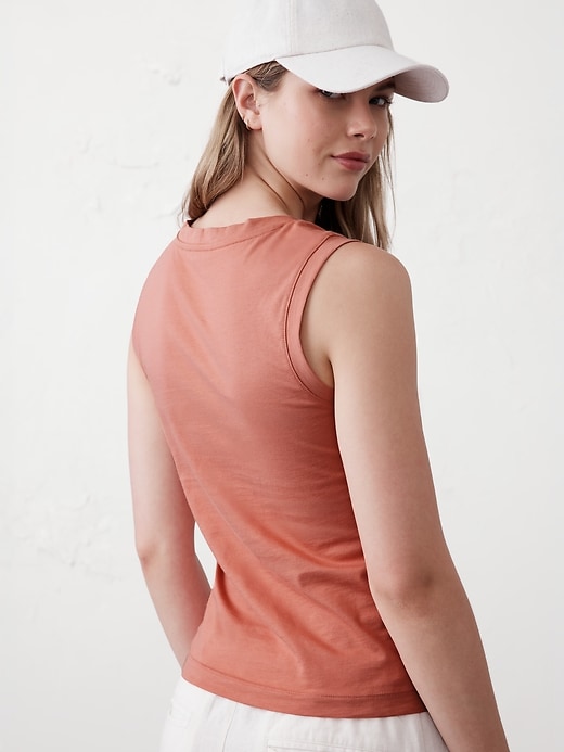 Premium Cotton V-Neck Tank