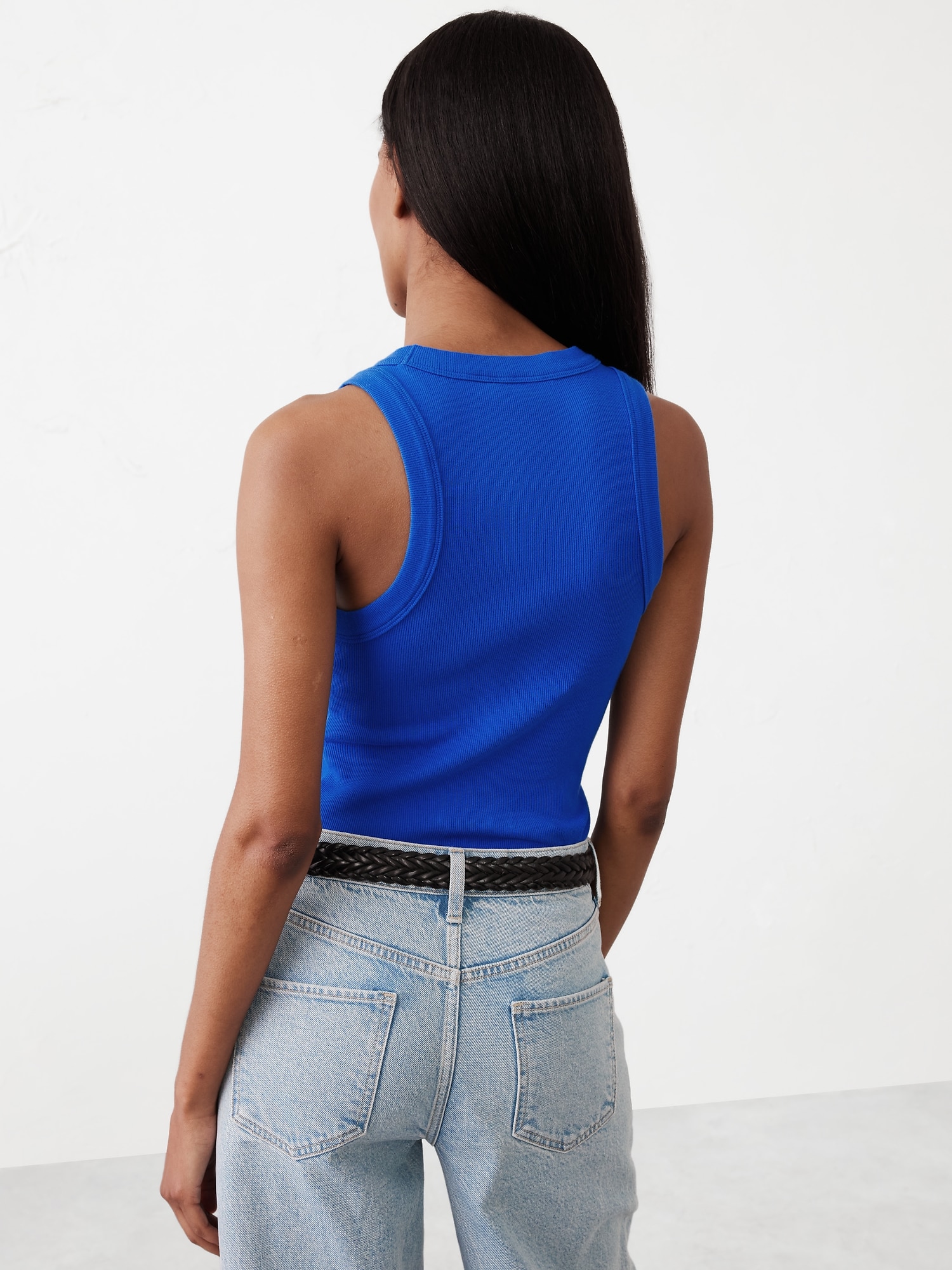 Ribbed Racer Tank