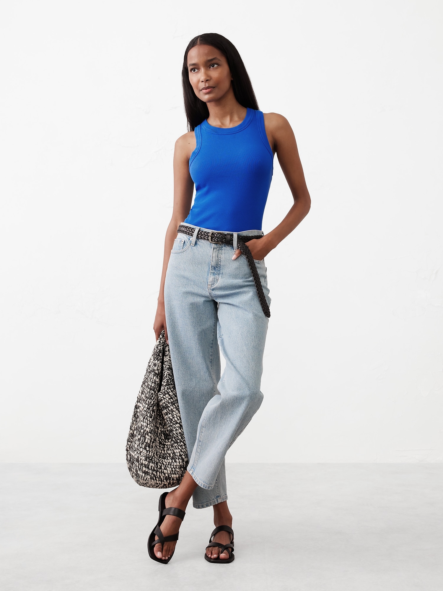 Ribbed Racer Tank
