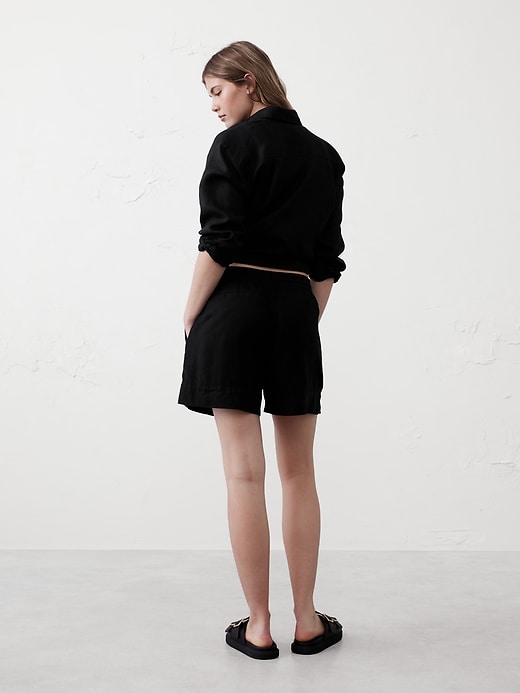 Linen-Blend Boxer Short