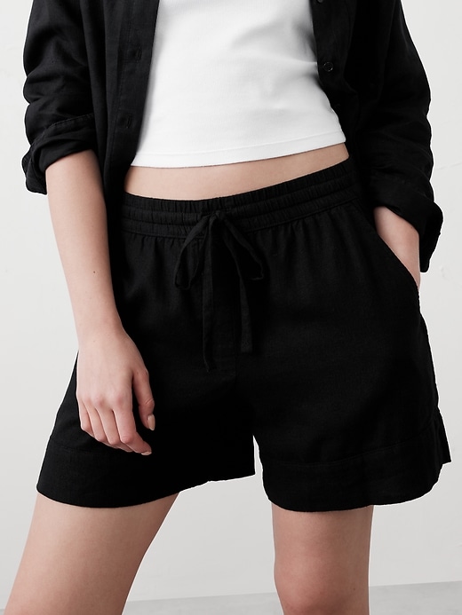 Linen-Blend Boxer Short