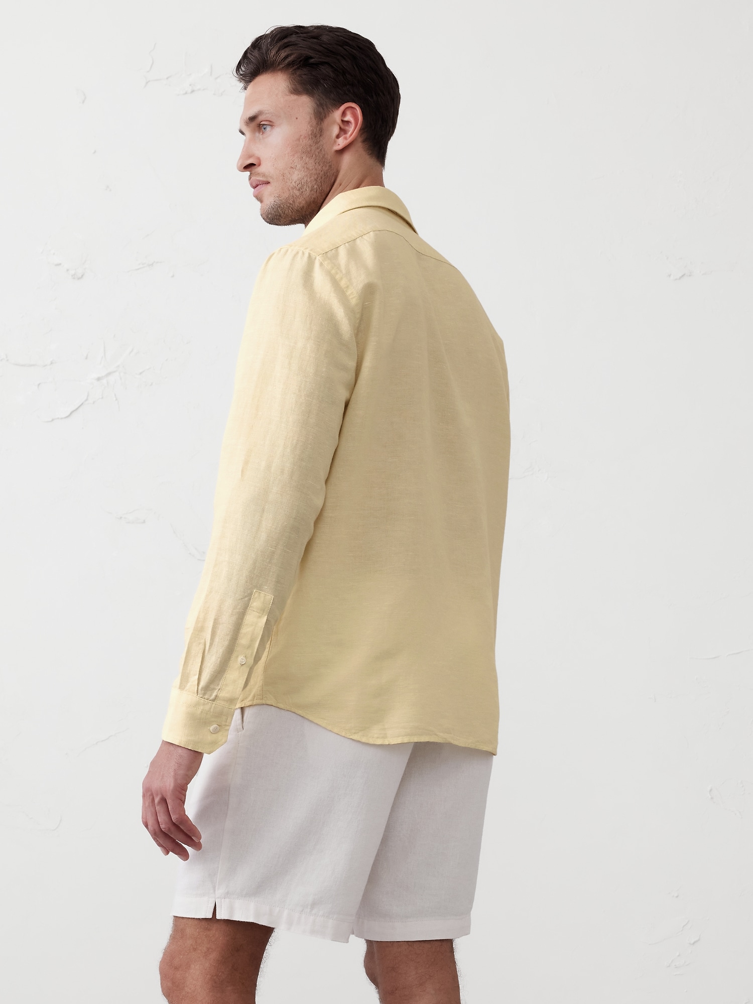 Slim Linen-Blend Shirt