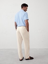 Linen-Blend Pull-On Pant
