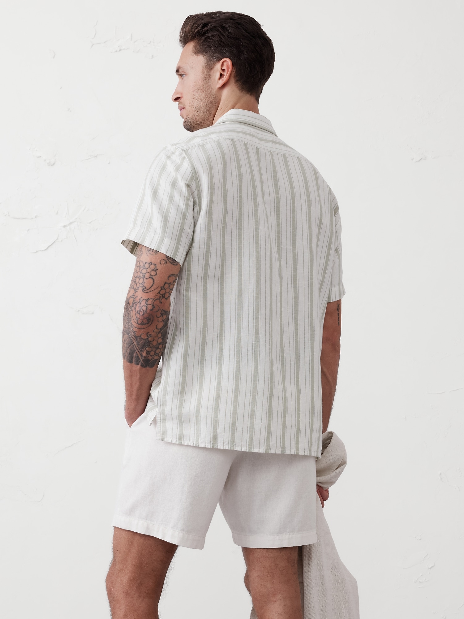 Linen-Blend Resort Shirt