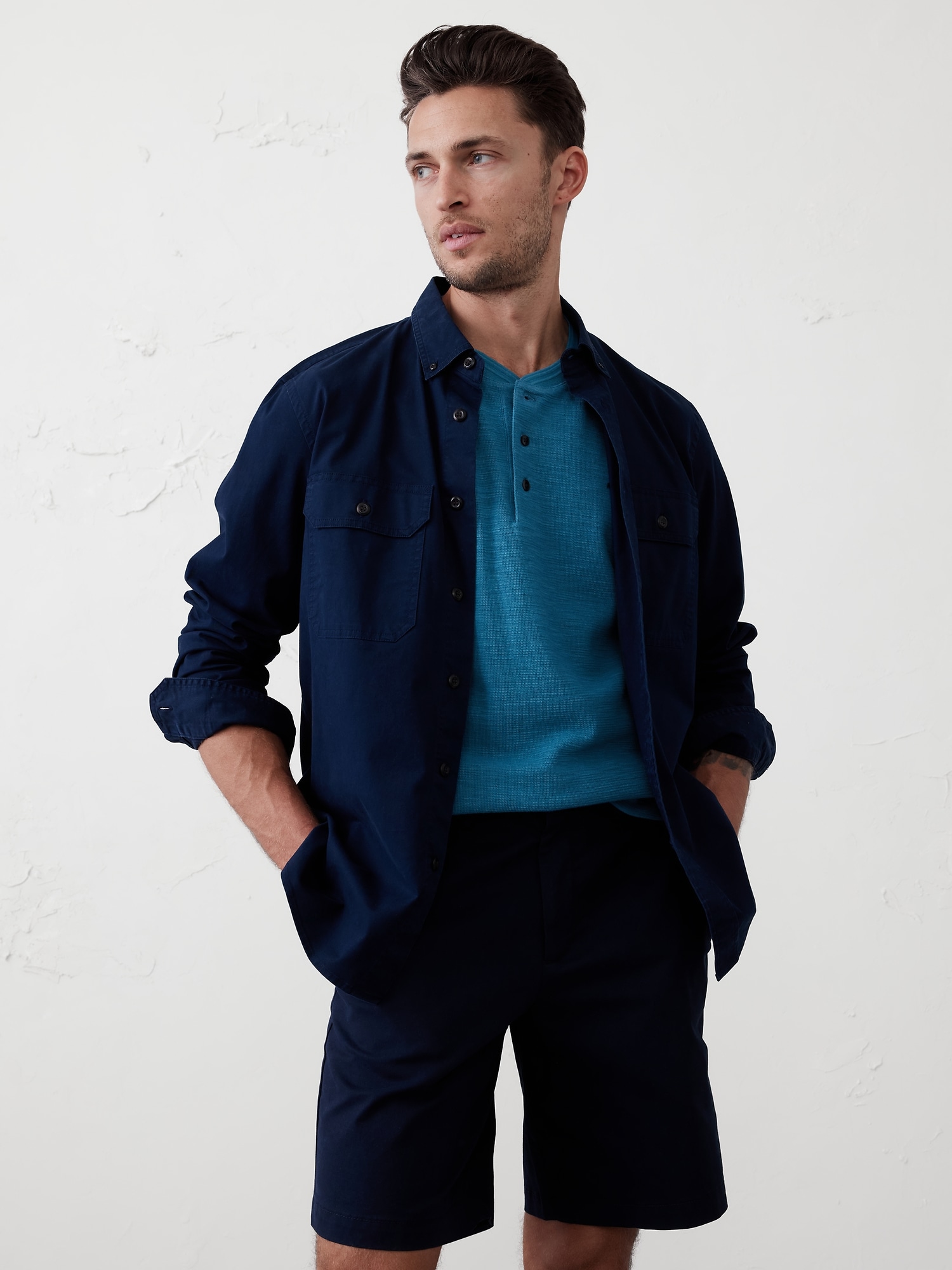 Textured Henley