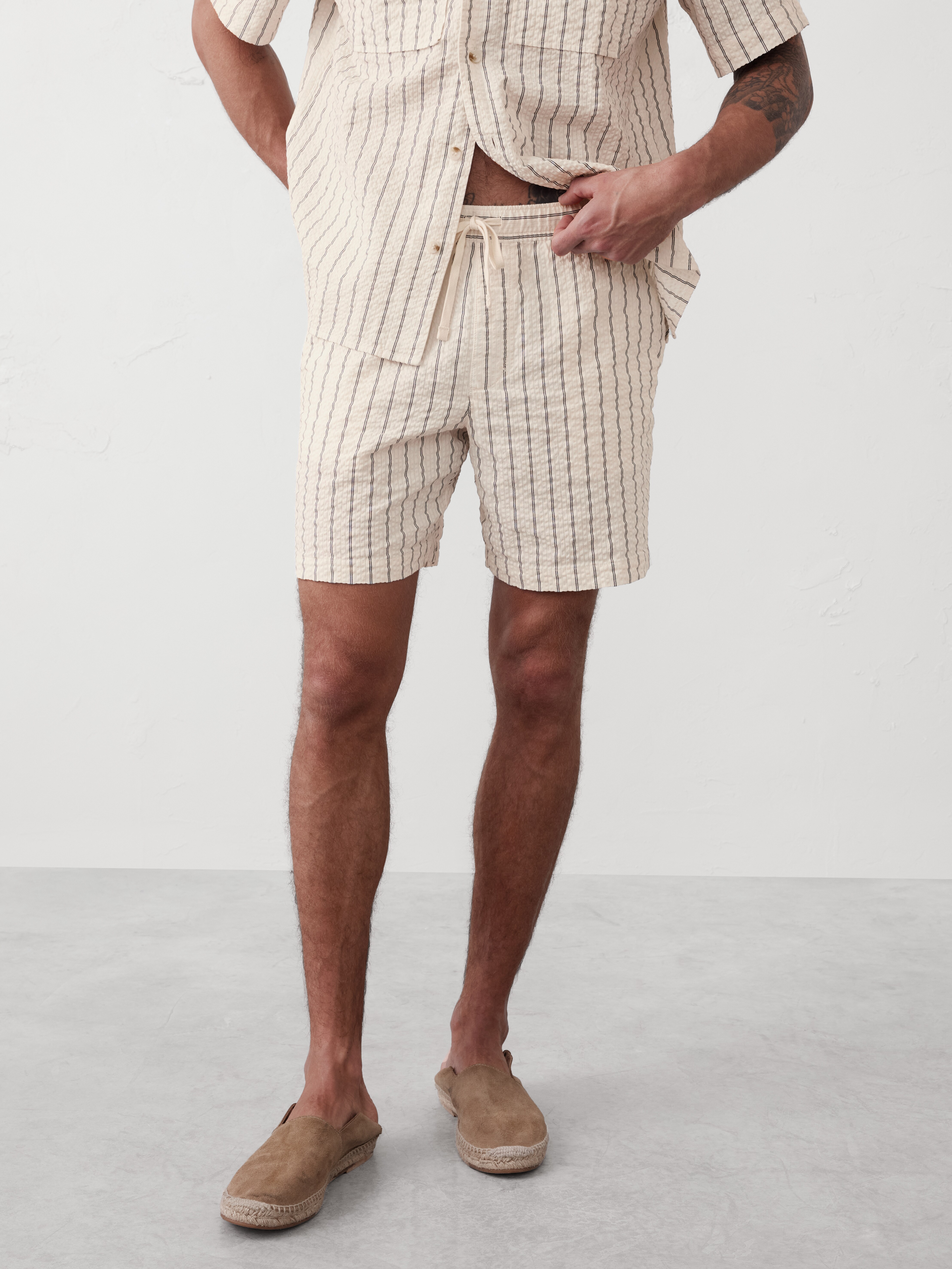 【こうすけ】 BANANA REPUBLIC こうすけ】 BANANA REPUBLIC Slim Fit Linen-Cotton Button-Down