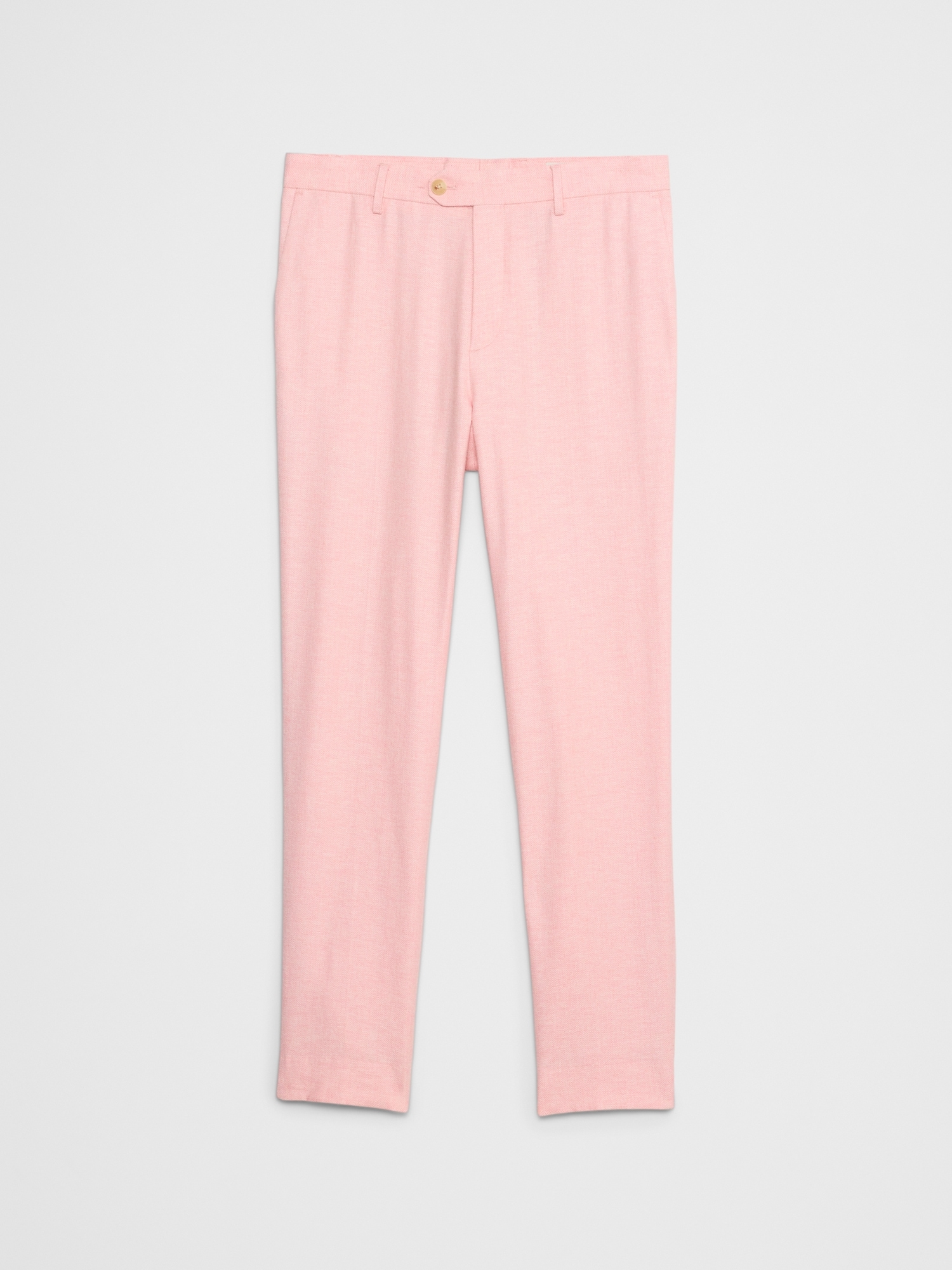 Tailored-Fit Linen-Blend Herringbone Suit Trouser